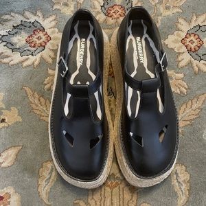 Burberry platform mary-jane shoes